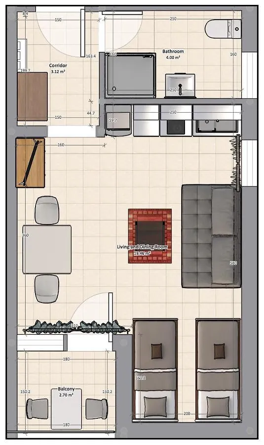 Studio Apartment Michelle - Intermezzo With Sea View 0*, Rabac Croatia